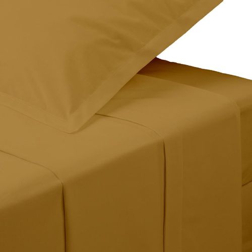 Drap plat, percale, mordoré, 180x290 cm - 3S. x Home - Modalova