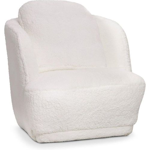 Fauteuil cosy Furdol Tissu Effet peau de mouton - 3S. x Home - Modalova