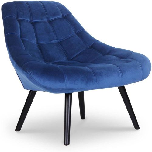 Fauteuil Bleu velvet Velours - 3S. x Home - Modalova