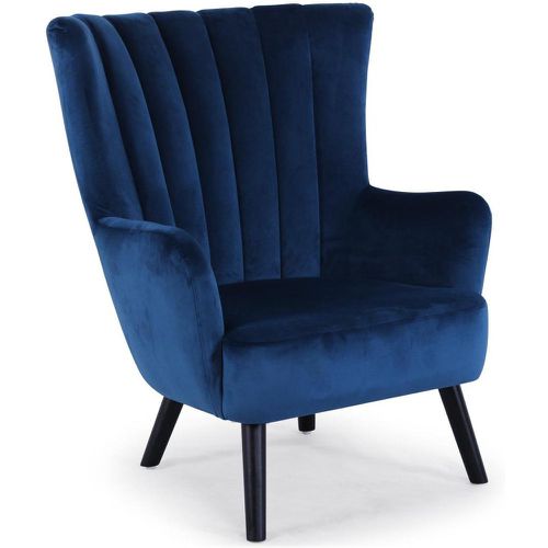 Fauteuil scandinave VIDAL en Velours - 3S. x Home - Modalova