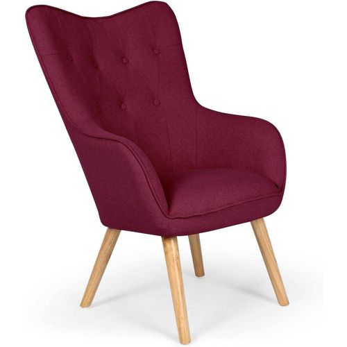 Fauteuil scandinave Tissu Violet - 3S. x Home - Modalova