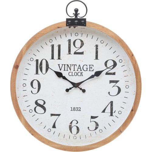 Horloge en bois et métal - 3S. x Home - Modalova