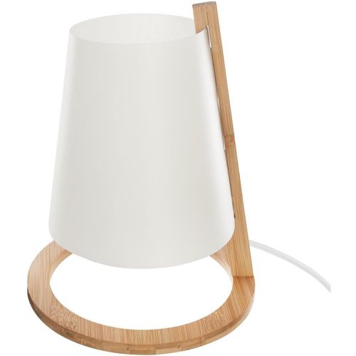 Lampe bambou + abat-jour plastique H26 - 3S. x Home - Modalova
