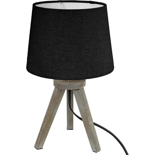 Mini Lampe Noire Bois et Trépieds - 3S. x Home - Modalova