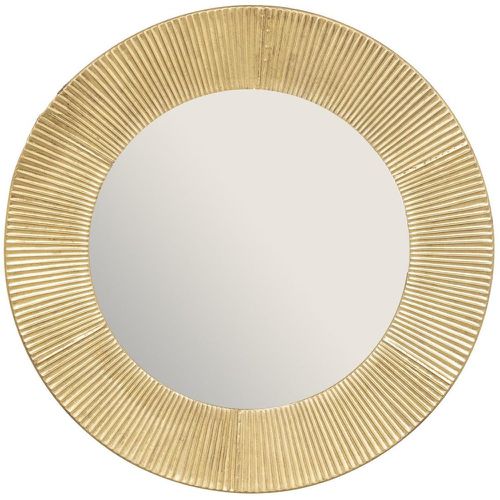 Miroir Milda, métal, doré, D90 cm - 3S. x Home - Modalova