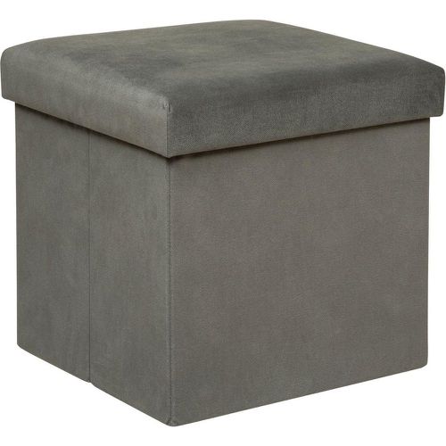 Pouf pliant gris LILOU - 3S. x Home - Modalova