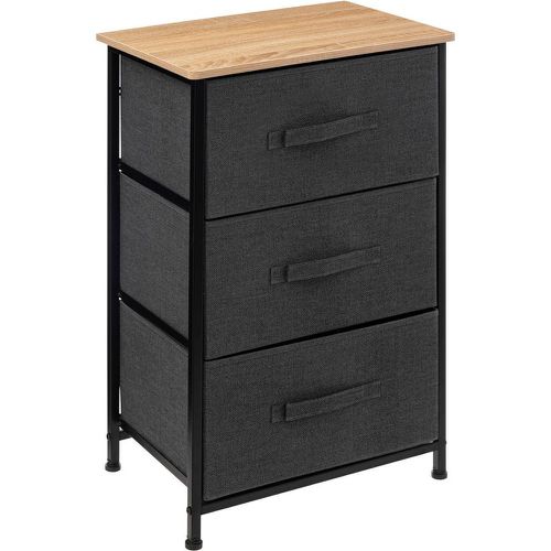 Commode de rangement 3 tiroirs en bois foncé Tissa - 3S. x Home - Modalova