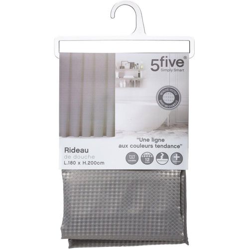 Rideau de Douche Nid d'Abeille Grisvoir - 3S. x Home - Modalova