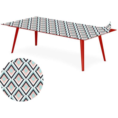 Table basse magnétique rectangulaire Bipolart Métal avec 1 Top Losanges - 3S. x Home - Modalova