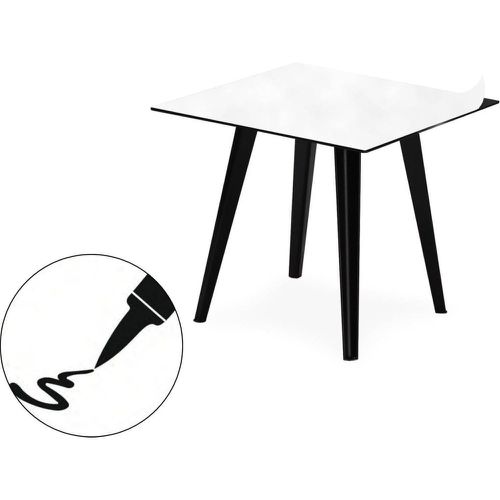 Table d'appoint magnétique carrée Bipolart Métal avec 1 Top Tableau blanc effaçable - 3S. x Home - Modalova