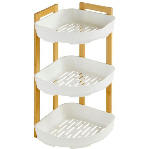 Étagère d'angle Naturéo 3 niveaux en bambou - 3S. x Home - Modalova