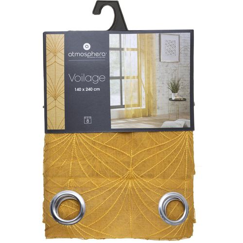 Voilage Brodé Mia 140x240cm ocre - 3S. x Home - Modalova