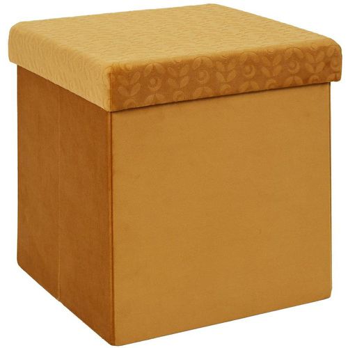 Coffre Pouf Pliable RÉTRO Moutarde - 3S. x Home - Modalova