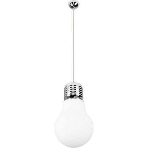 Ampoule pendante 1xE27 Max.60W Chrome/Transparent/Blanc - Britop Lighting - Modalova