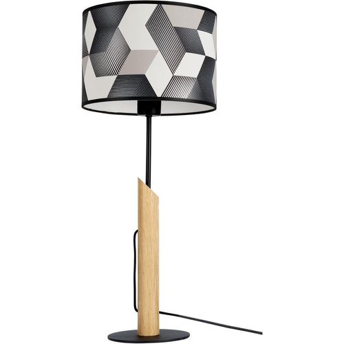 Lampe de table Espacio 1xE27 Max.60W Noir/Chêne huilé/ - Britop Lighting - Modalova