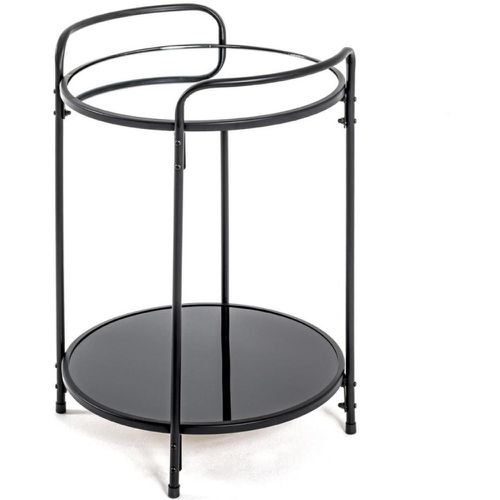 Table d'appoint ronde structure en tube d'acier laqué - 3S. x Home - Modalova