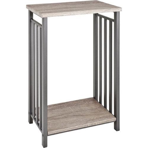 Table d'appoint design rétro bois et métal - 3S. x Home - Modalova