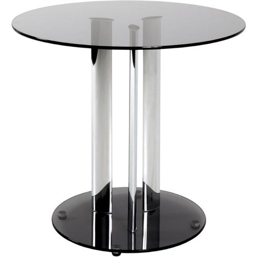 Table d'appoint chromé et plateau en verre trempé - 3S. x Home - Modalova