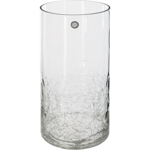 Vase cylindrique verre craquelé transparent H30 - 3S. x Home - Modalova