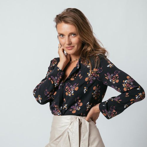 Chemise col tailleur fleurie Ipa en viscose - 3S. x Le Vestiaire - Modalova