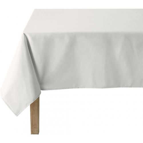 Nappe ronde unie en coton, traitée Teflon, Made in France, CAMBRAI , gris - Coucke - Modalova