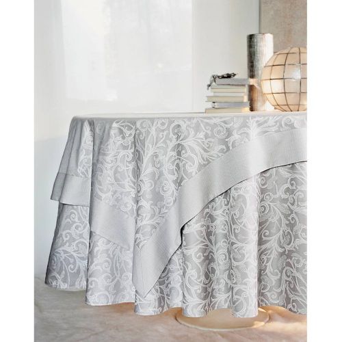 Lot de 6 serviettes coton jacquard Ombelle - Blanc des Vosges - Modalova