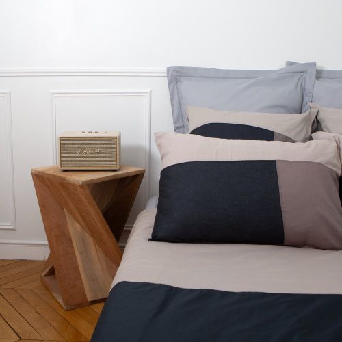 Drap-housse en coton TRIO - Noir - 3S. x Collection (Nos Imprimés) - Modalova