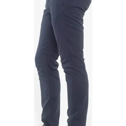 Pantalon chino slim Jas marine en coton - Le Temps des Cerises - Modalova