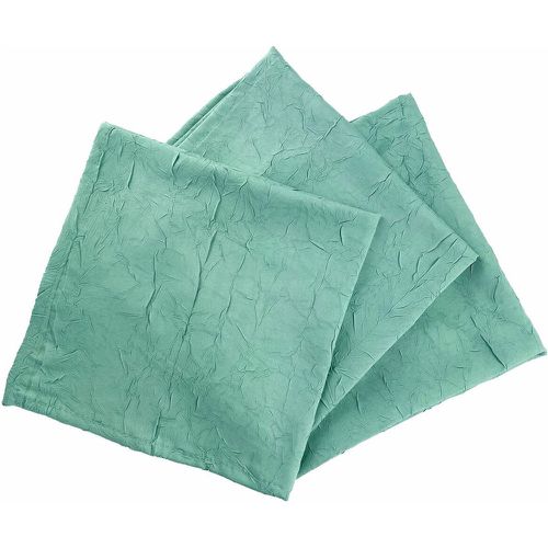 Lot De 3 Serviettes FONTANA Polyester Froissé 45 x 45 cm - Becquet - Modalova