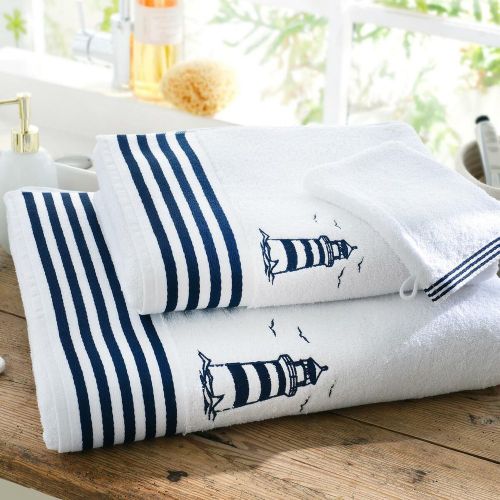 Serviette de toilette, drap de bain en coton PHARE - Becquet - Modalova