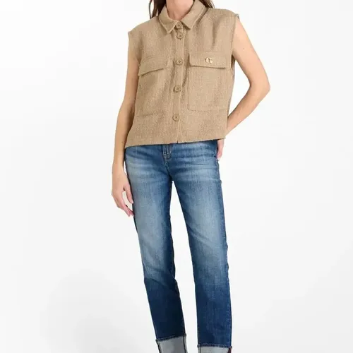 Veste sans manches en tweed ARLEY Cleo - Le Temps des Cerises - Modalova