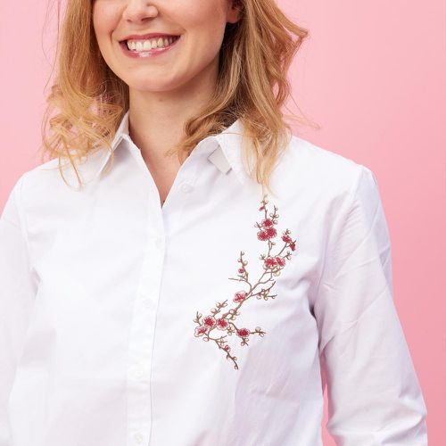 Blouse manches longues broderie orientale - en coton - 3 SUISSES - Modalova