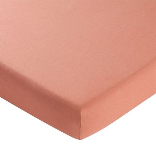 Drap-housse Uni en lin lavé blush - Becquet - Modalova