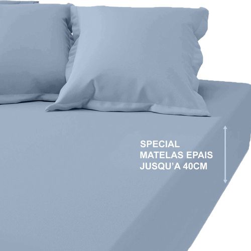 Drap-housse grand bonnet XL percale de coton Tertio® - 3S. x Tertio (Nos Unis) - Modalova