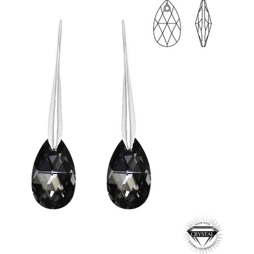 Boucles d'oreilles argentée cristaux Swarovski - So Charm - So Charm Bijoux - Modalova