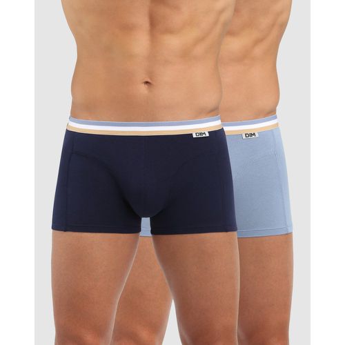 Lot de 2 boxers Bleus Dim en coton - Dim Homme - Modalova