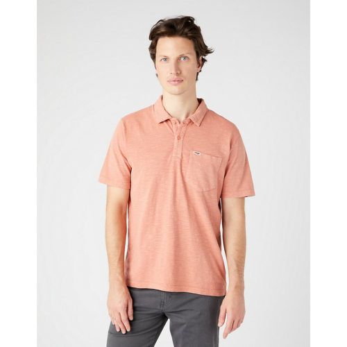 Polo Homme rouge en coton - Wrangler - Modalova