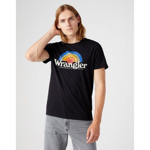 T-Shirt noir Homme en coton - Wrangler - Modalova