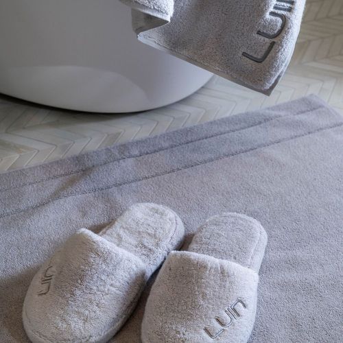 Chaussons Cosy Pearl Grey en coton - Luin Living - Modalova