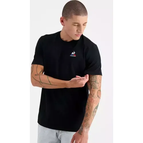 T-shirt ESS SS N°4 M Noir en coton - Le Coq Sportif - Modalova