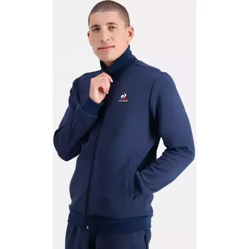 Sweat ESS FZ N°4 M Bleu en coton - Le Coq Sportif - Modalova