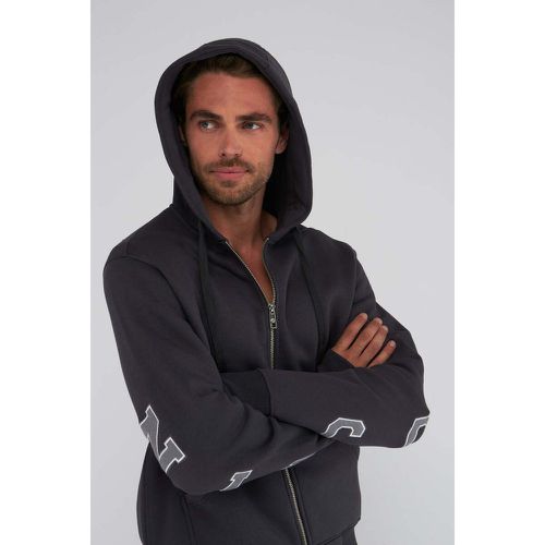 Sweat zip capuche vars felt Gris - Compagnie de Californie - Modalova