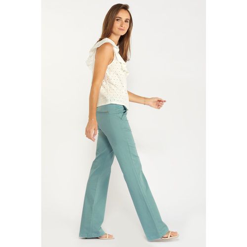 Pantalon bootcut JOELLE gris - Le Temps des Cerises - Modalova