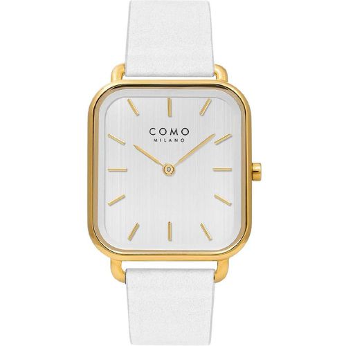 Montre Square - CM072-201-2WH2 Bracelet Cuir - COMO MILANO - Modalova