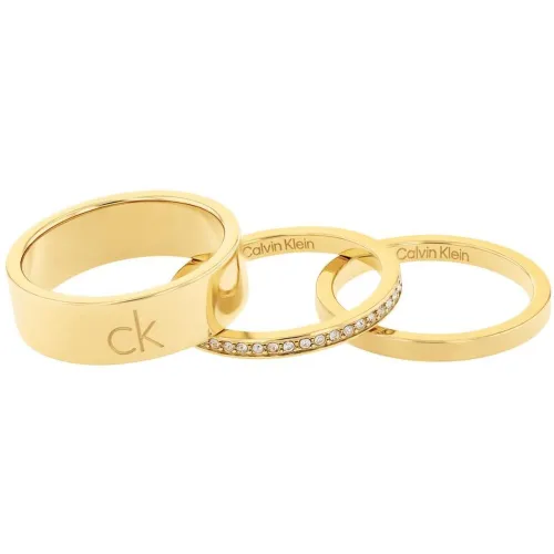 Bague Ck Trio - 35000795 Acier - Calvin Klein Bijoux - Modalova