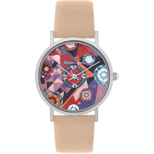 Montre Boutis Sun - CLW901 Bracelet Cuir - Christian Lacroix Montres - Modalova