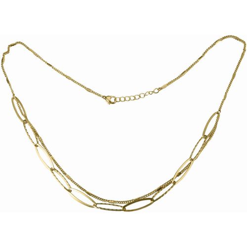 Collier Charme Acier Multi Chaines 42+3 cm - Clyda Bijoux - Modalova