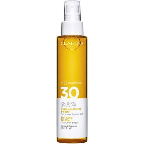 Huile En Brume Solaire Spf30 Corps Et Cheveux - Moyenne (Spf 15 A 30) - Clarins - Modalova