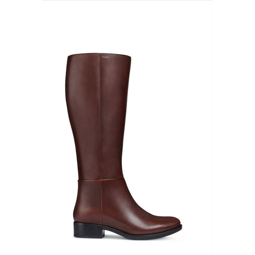 Bottes D Felicity marron en cuir - Geox - Modalova