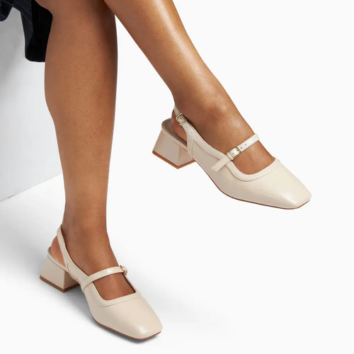 Babies slingback Kate ivoire à talon - Vanessa Wu - Modalova